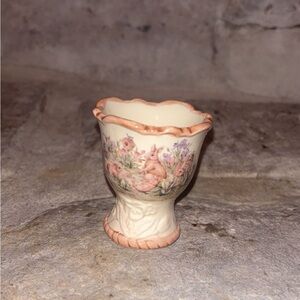 Floral Ceramic Egg Cup